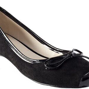 Zofie Graca Women's Black Suede Leather Ballet Flat Shoes size 9